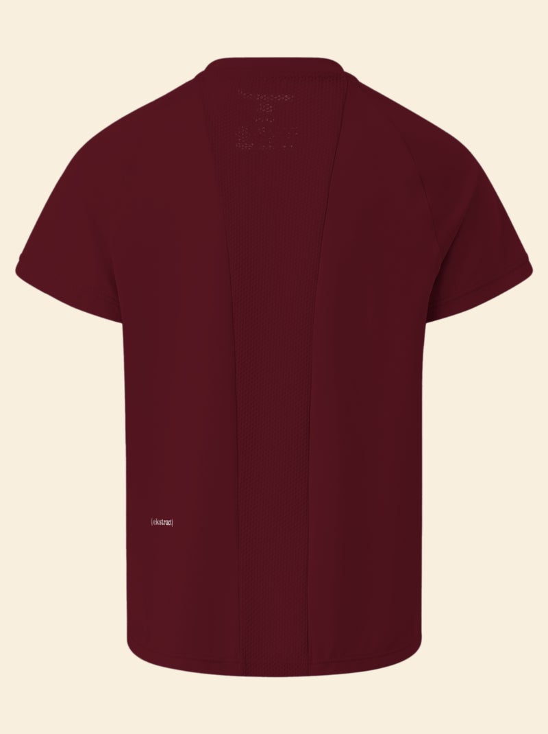 T-shirt sport fluido a maniche corte (Ekstract) Rosso - Kiabi