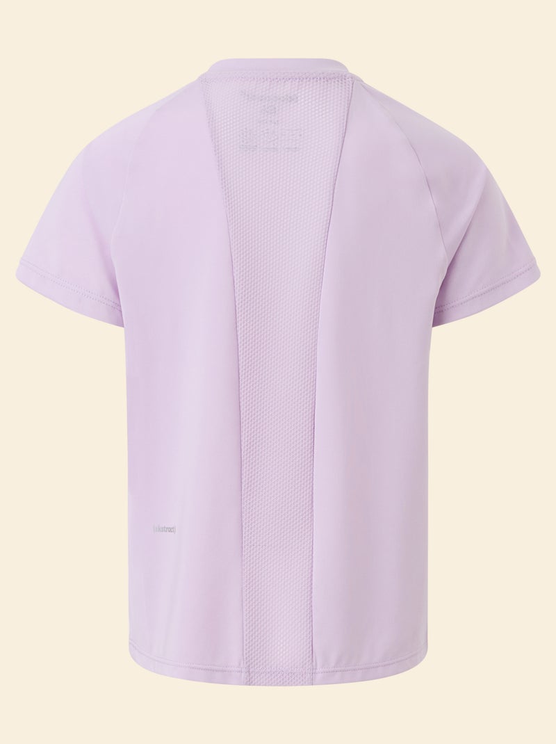 T-shirt sport fluido a maniche corte (Ekstract) Viola - Kiabi