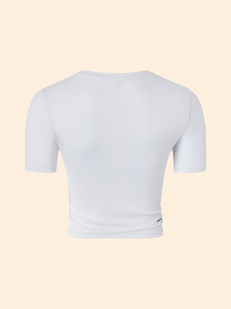 T-shirt sportiva arricciata - (ekstract) Bianco - Kiabi