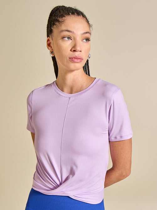 T-shirt sportiva arricciata - (ekstract) - Kiabi