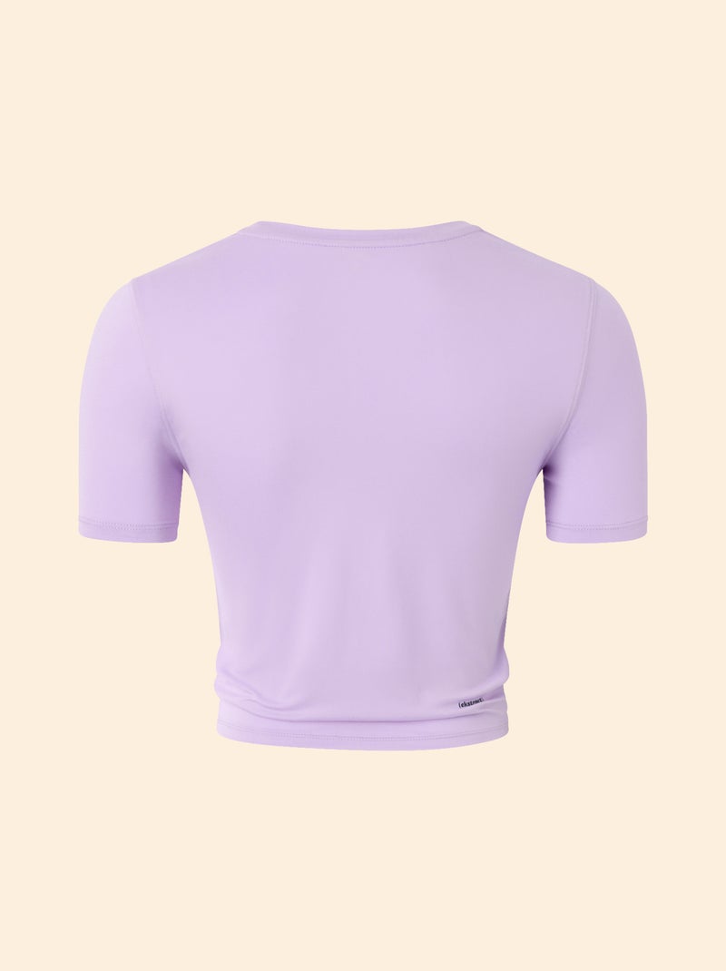 T-shirt sportiva arricciata - (ekstract) Viola - Kiabi