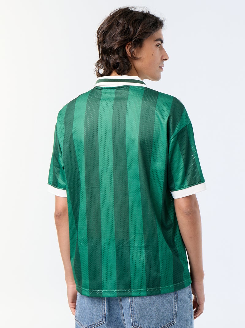 T-shirt sportiva con collo polo Verde - Kiabi