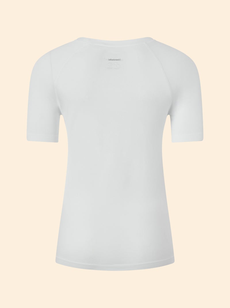 T-shirt sportivo effetto seconda pelle - (ekstract) Bianco - Kiabi