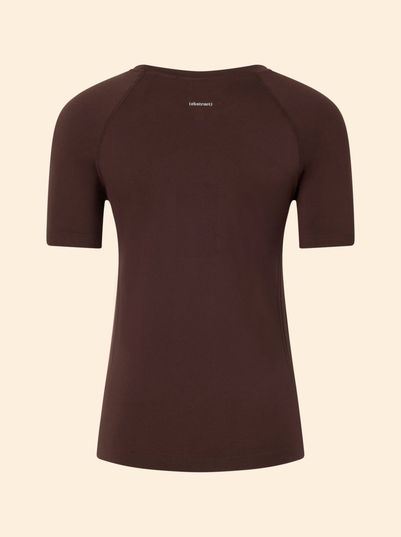 T-shirt sportivo effetto seconda pelle - (ekstract) Marrone - Kiabi