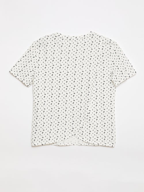 T-shirt stampata a maniche corte - Facile da indossare - Kiabi T-shirt stampata a maniche corte - Facile da indossare - Kiabi