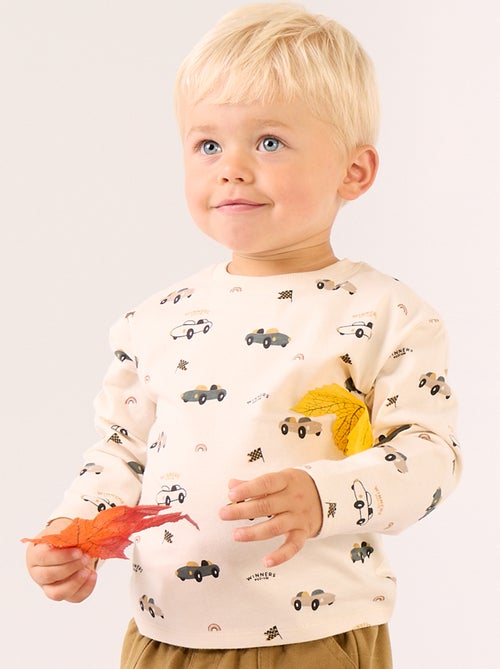 T-shirt stampata a maniche lunghe - Kiabi