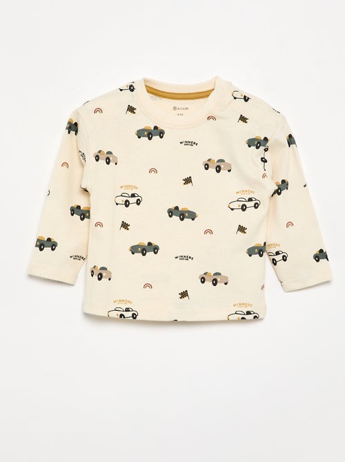 T-shirt stampata a maniche lunghe - Kiabi