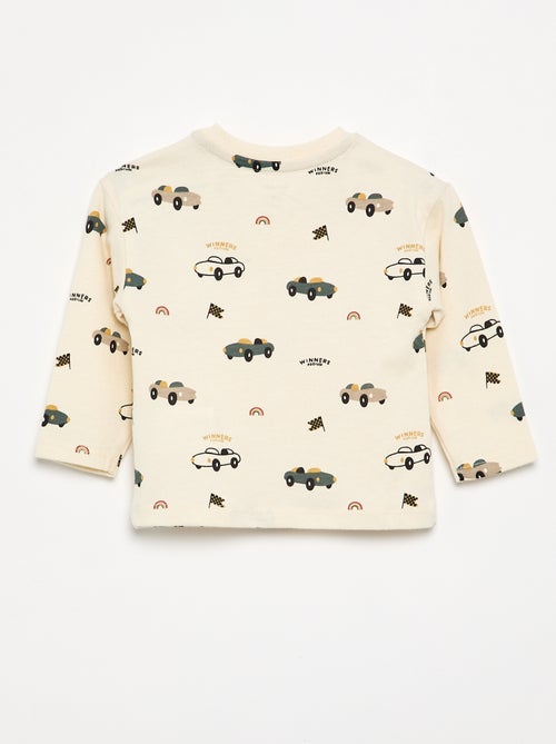 T-shirt stampata a maniche lunghe - Kiabi