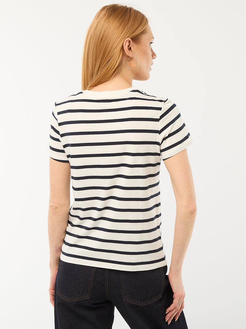 T-shirt stampata Bianco - Kiabi