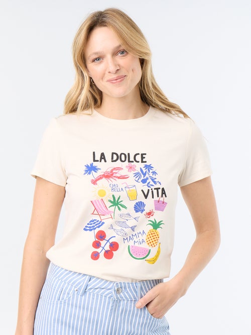 T-shirt stampata - Kiabi T-shirt stampata - Kiabi