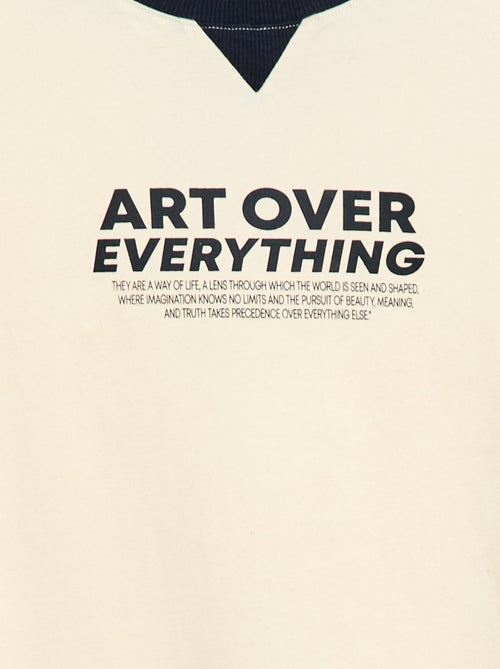 T-shirt stampata con messaggio - Kiabi