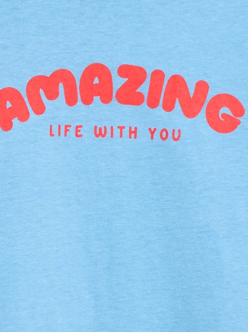 T-shirt stampata con messaggio - Kiabi