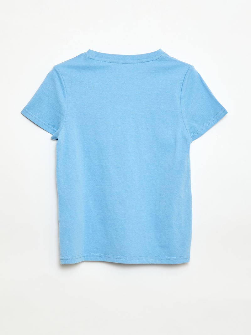 T-shirt stampata con messaggio Blu - Kiabi