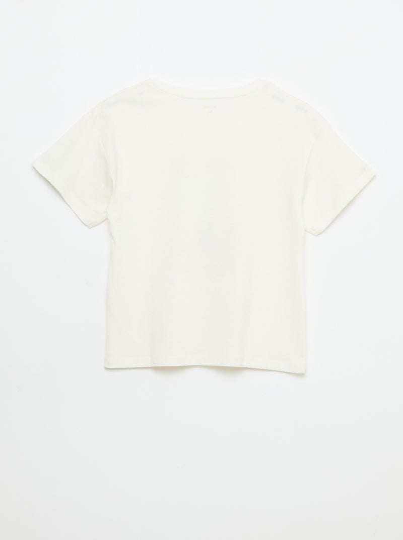 T-shirt stampata fantasia Bianco - Kiabi