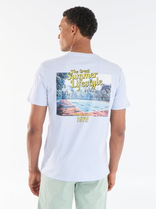 T-shirt stampata fronte/retro a maniche corte - Kiabi