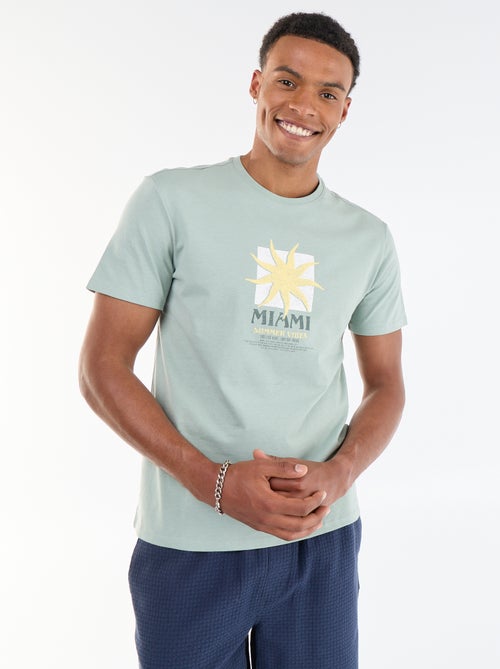 T-shirt stampata fronte/retro a maniche corte - Kiabi