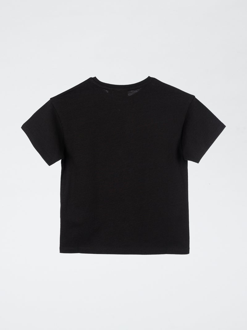 T-shirt stampata 'Rolling Stones' in cotone Nero - Kiabi