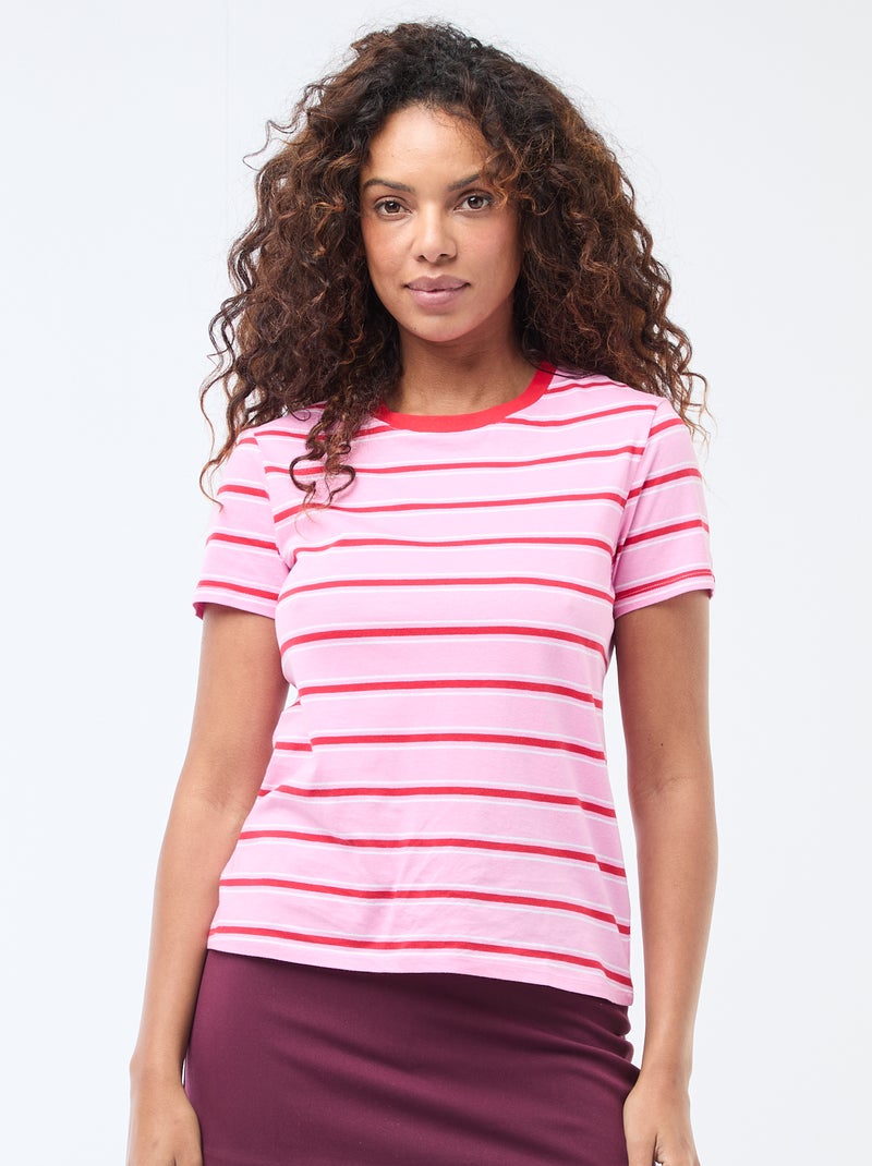 T-shirt stampata Rosa - Kiabi