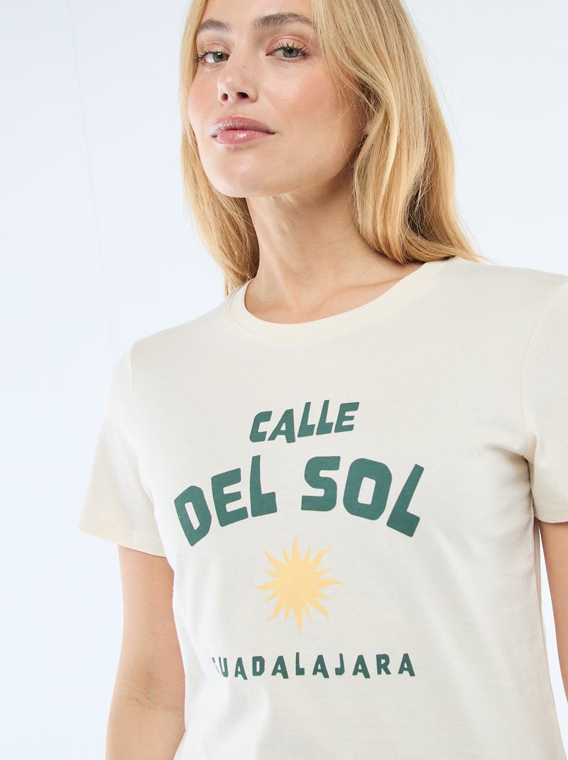T-shirt stampata Verde - Kiabi