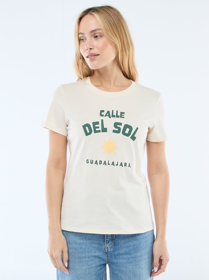 T-shirt stampata Verde - Kiabi