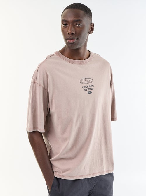 T-shirt stampato a maniche corte stile vintage - Kiabi