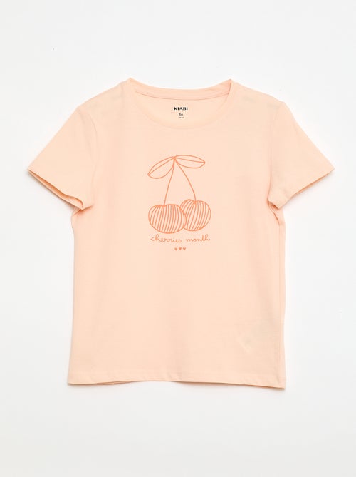 T-shirt stampato con messaggio a maniche corte - Kiabi