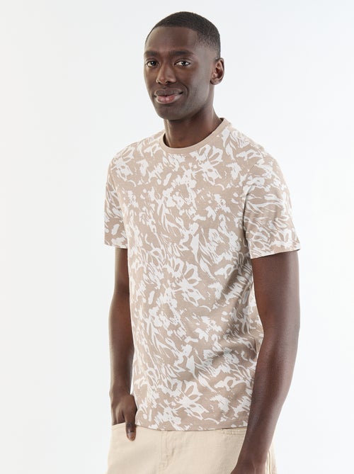 T-shirt stampato fantasia a maniche corte - Kiabi