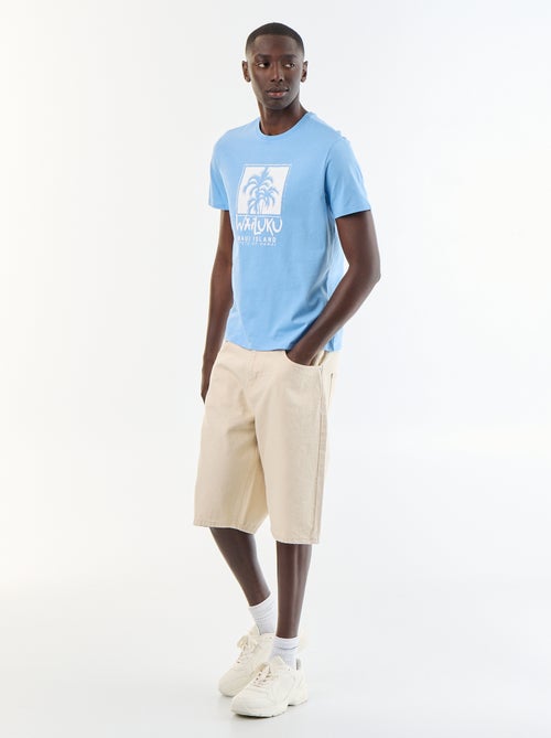 T-shirt stampato fantasia a maniche corte - Kiabi