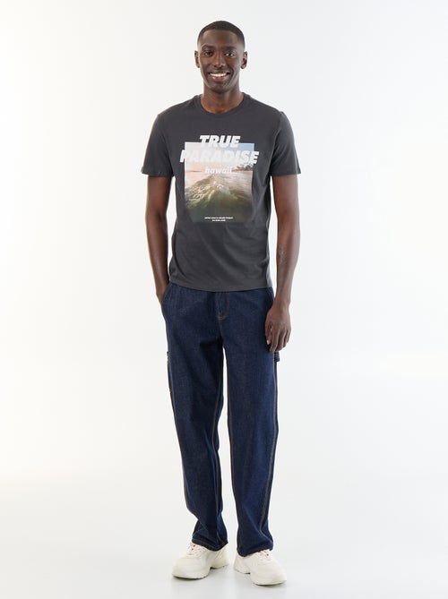 T-shirt stampato fantasia a maniche corte - Kiabi