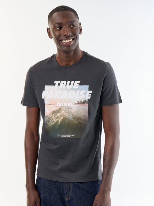 T-shirt stampato fantasia a maniche corte - Kiabi