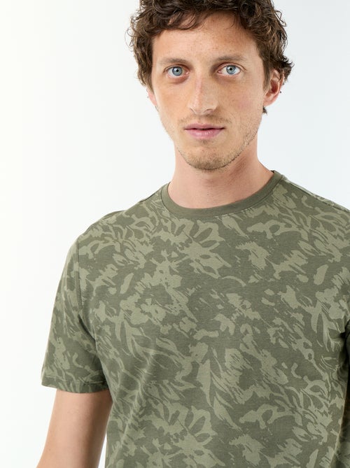 T-shirt stampato fantasia a maniche corte - Kiabi