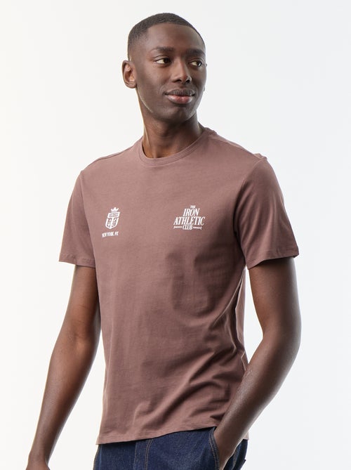 T-shirt stampato fantasia a maniche corte - Kiabi