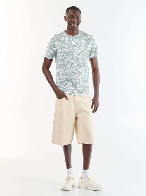 T-shirt stampato fantasia a maniche corte - Kiabi