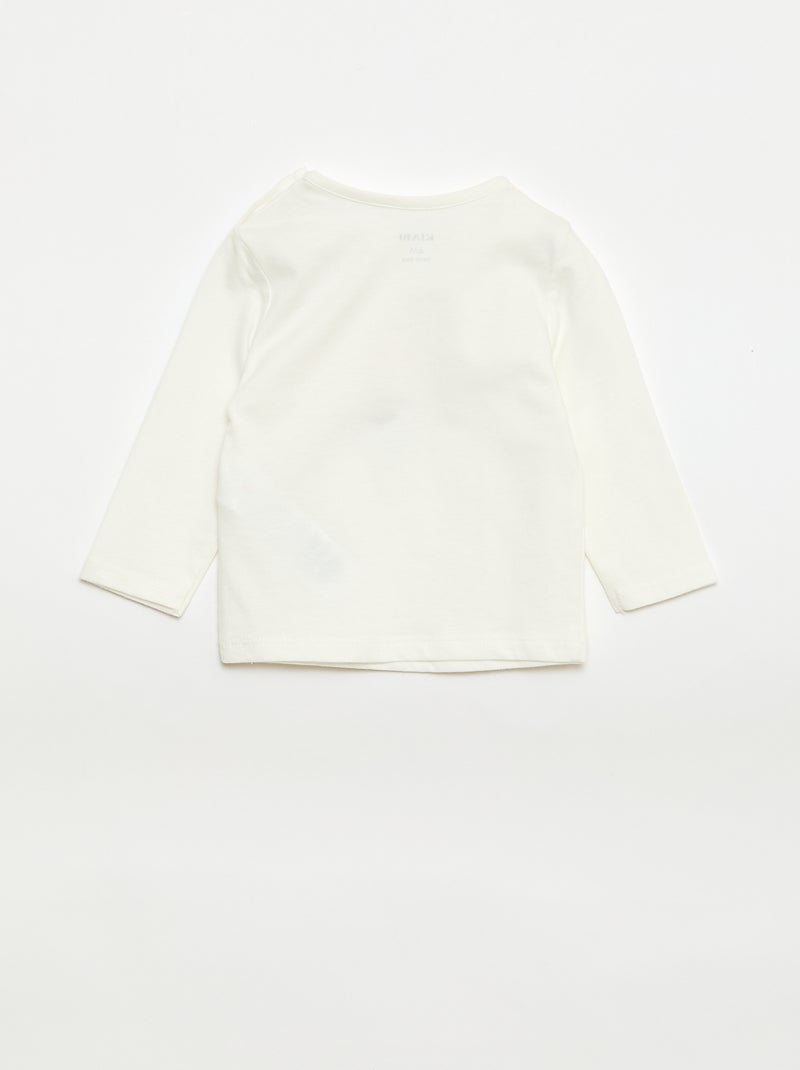 T-shirt stampato fantasia Bianco - Kiabi