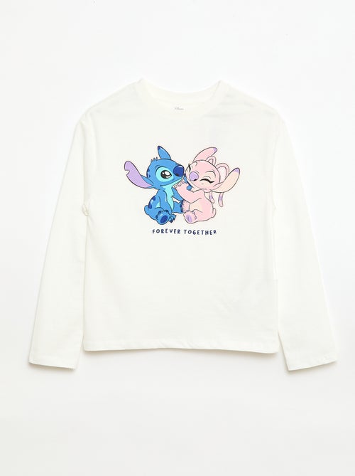 T-shirt stampato fantasia 'Stitch & Angel' - Kiabi