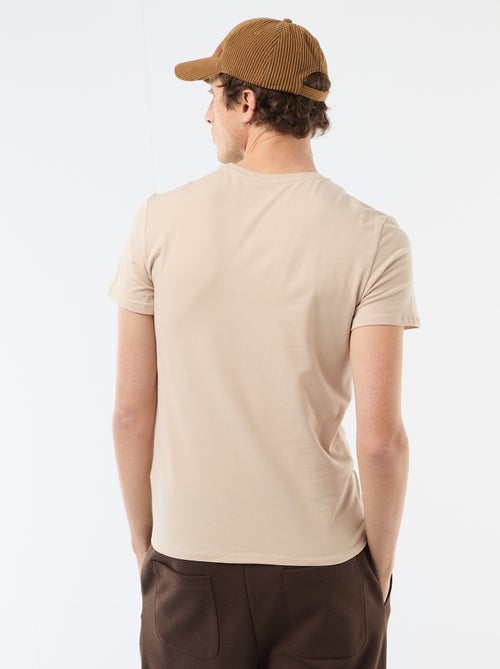 T-shirt tinta unita - Slim fit - Kiabi
