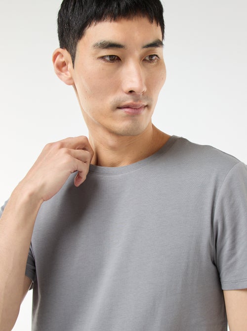 T-shirt tinta unita - Slim fit - Kiabi