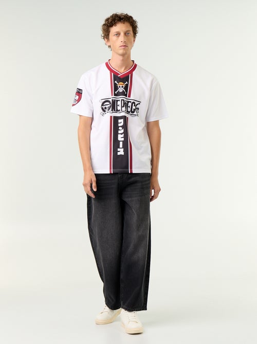 T-shirt type sport 'One Piece' 'Luffy' à manches courtes - Kiabi T-shirt type sport 'One Piece' 'Luffy' à manches courtes - Kiabi