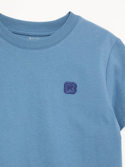 T-shirt uni à manches courtes enfant - Kiabi - Kiabi