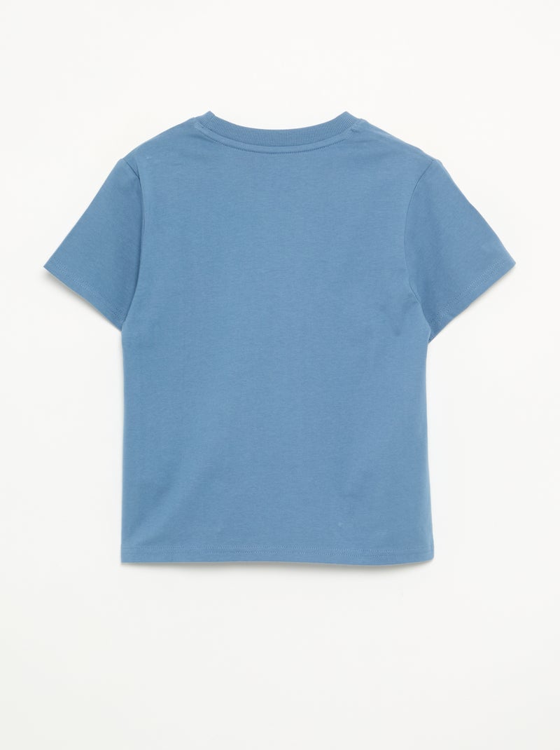 T-shirt uni à manches courtes enfant - Kiabi Bleu - Kiabi