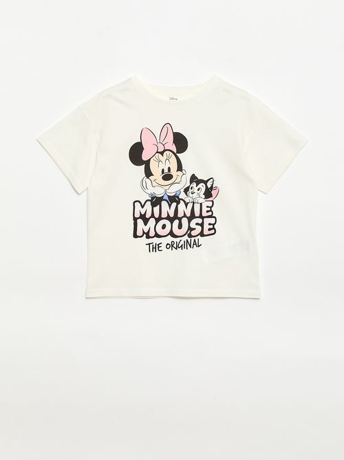 T-shirt uni 'Disney' 'Minnie' en coton - Kiabi
