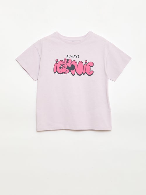 T-shirt uni 'Disney' 'Minnie' en coton - Kiabi