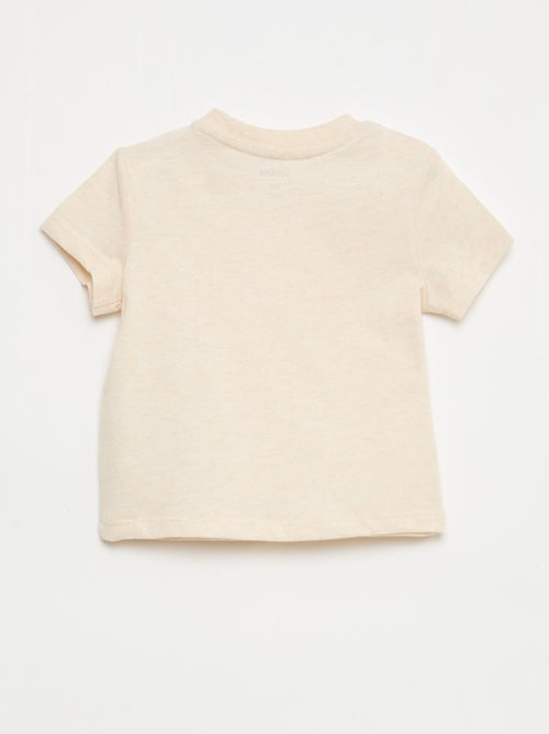 T-shirt uni en jersey coton - Kiabi