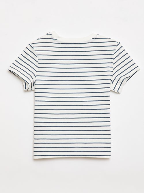 T-shirt uni en jersey coton - Kiabi