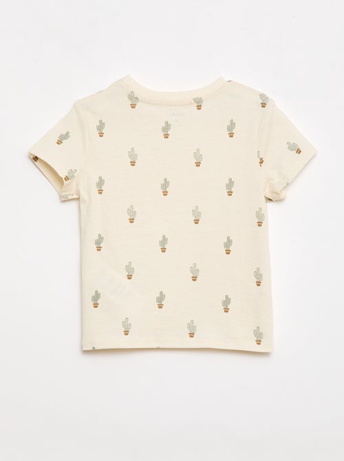 T-shirt uni en jersey coton - Kiabi