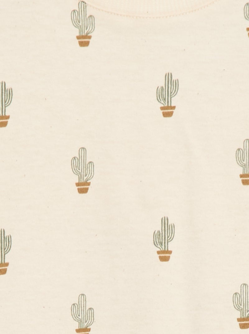 T-shirt uni en jersey coton Blanc - Kiabi