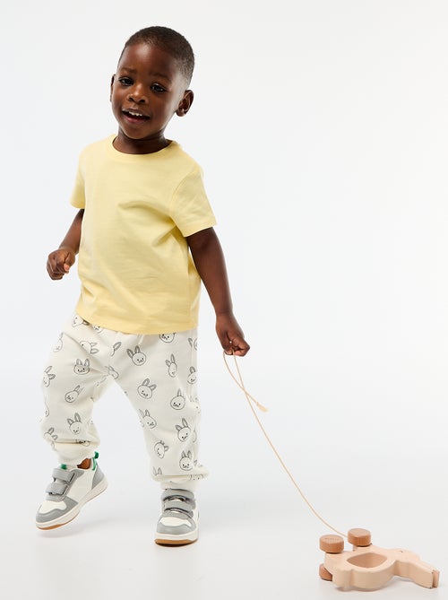 T-shirt uni en jersey coton - Kiabi