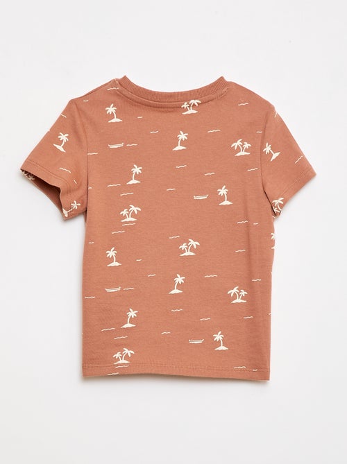 T-shirt uni en jersey coton - Kiabi