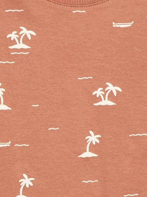 T-shirt uni en jersey coton - Kiabi