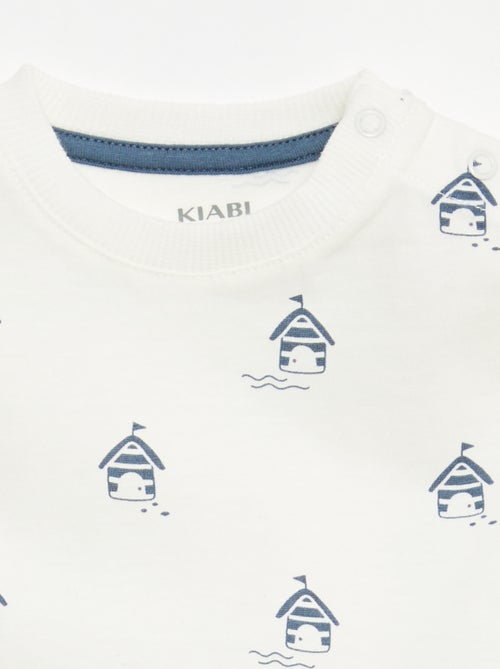 T-shirt uni en jersey coton - Kiabi